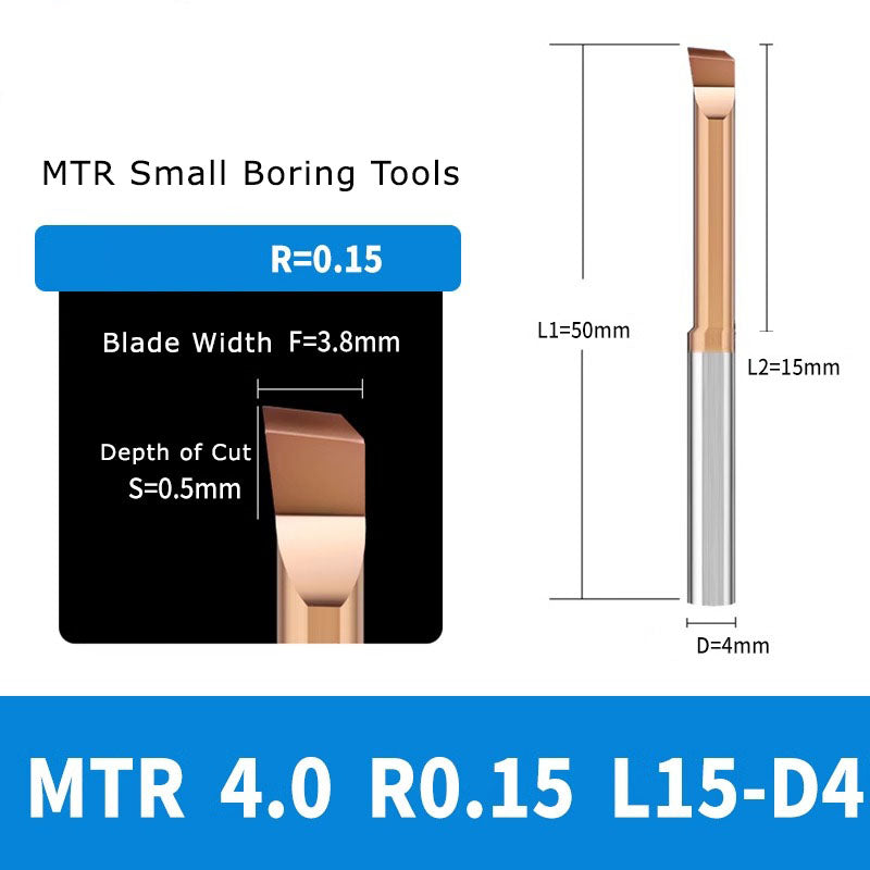 4050 MTR small diameter boring cutter tungsten steel alloy small aperture MTR boring cutter boring cutter milling cutter inner hole cutter seismic resistant micro turning tool Shandong Denso Pricision Tools Co.,Ltd.